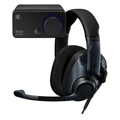 EPOS H6Pro Closed Back + GSX Audio Gaming Bundle for Windows and PC, lift-to-mute mic, Lightweig