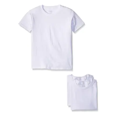 Fruit of the Loom Big Boys' White Crew Tee White Small (Pack of 3)