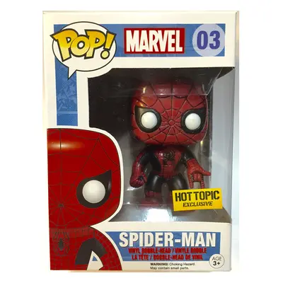 Funko Pop! Marvel Spider-Man #3 Hot Topic Exclusive Red/Black Vinyl Fi