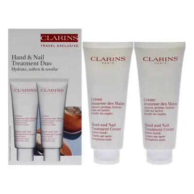 Hand and Nail Treatment Cream Duo by Clarins for Unisex - x 3.4 oz Cream