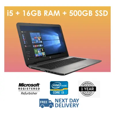 Generic Fast Intel Core i5 7th Gen Windows 16GB RAM 500GB SSD WI-FI LAPTOP