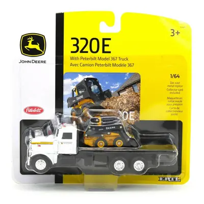 John Deere 1/64 Scale 320E Skid Steer with Truck