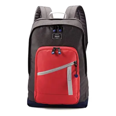 American Tourister Backpack Laptop Computer 18" KeyStone - Red/Grey