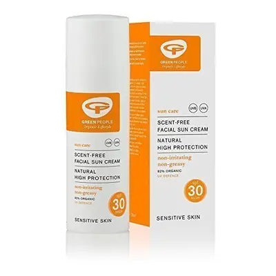 Green People Facial Sun Cream Scent Free SPF30 50ml (Pack of 1)