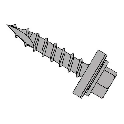 Forgefix TFHW16GP63150 TechFast Metal Roofing to Timber Hex Screw T17 Gash Point 6.3 x 150mm Box