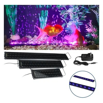 (AU Plug, 90CM) 12V 25W LEDs Aquarium Light 30-90cm Lighting Full Spectrum Fish Plant Tank Bar L