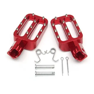 (Red) Foot Pegs For Pit Dirt Bike Chinese 50cc-160cc CRF XR KLX TTR SSR Thumpstar