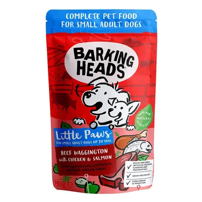 Barking Heads Little Paws Wet Beef Waggington with Chicken & Salmon x 150g