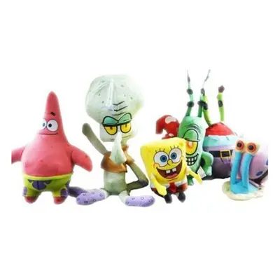 (5pcs) 6pc SpongeBob Plush Toy Patrick Star Squidward Tentacles Gary soft Toy