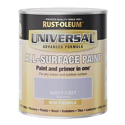 Rust-Oleum Universal Paint Satin Misty Grey 750ml