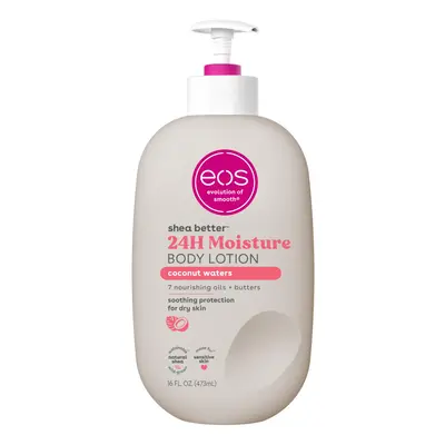 eos Shea Better Body Lotion- Coconut Waters, 24-Hour Moisture Skin Car