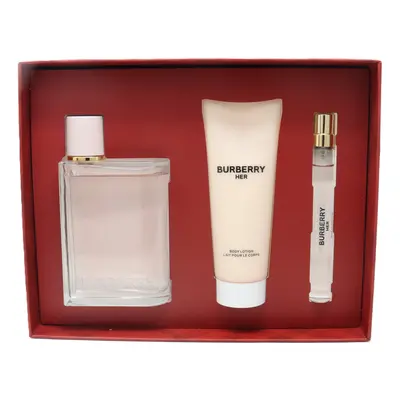 Burberry Her Eau De Parfum 3-Pcs Set / New With Box