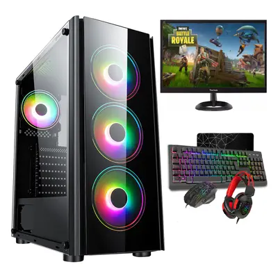 Fast Gaming Intel Quad Core i5 16GB RAM 1TB HDD & 128GB SSD PC Bundle & Speakers