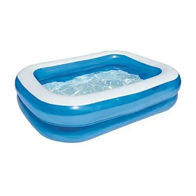 Bestway Family Pool, pool rectangular for children, easy to assemble, blue, x x cm