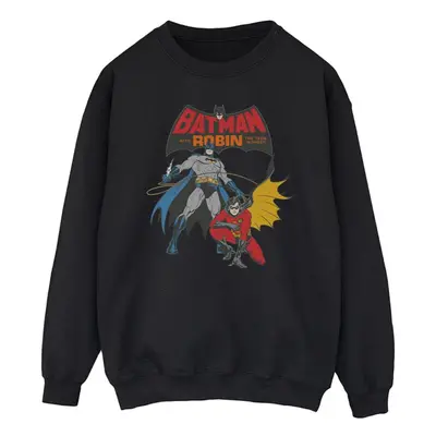 (XL, Black) DC Comics Mens Batman And Robin Sweatshirt