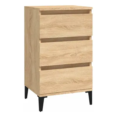 (sonoma oak) vidaXL Bedside Cabinet Side Table Nightstand Telephone Stand Engineered Wood