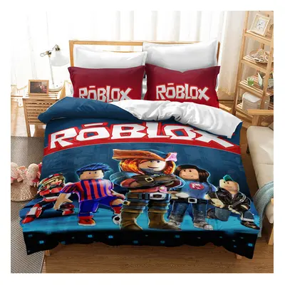 (Pattern 10, Double) ROBLOX Bedding Single Double Duvet Cover Cartoon