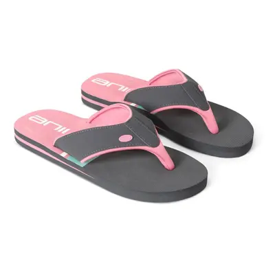 (8 UK, Charcoal) Animal Womens/Ladies Swish Contrast Recycled Flip Flops