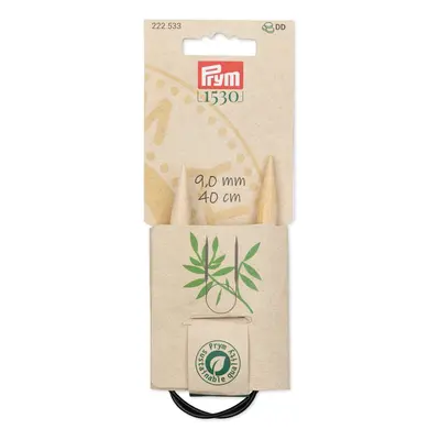 Prym 16"" Circular Bamboo 9mm Knitting Needles Natural