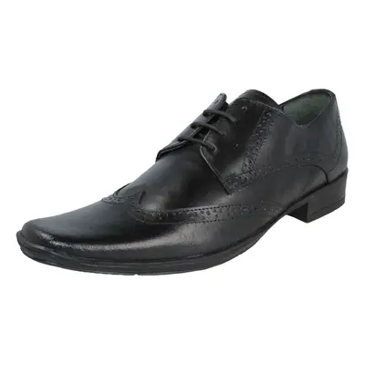 (Black, UK 11) Mens Lambretta Lace Up Formal Shoes Blaine