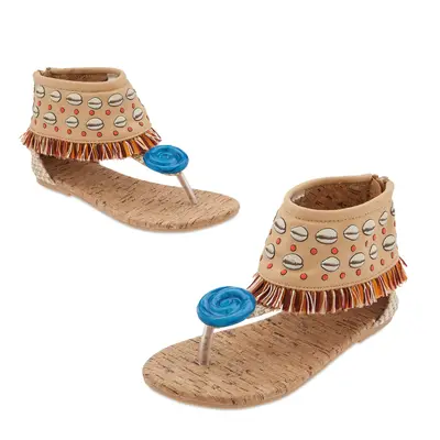 Disney Moana Costume Shoes for Kids Size 2/3 YTH Multi