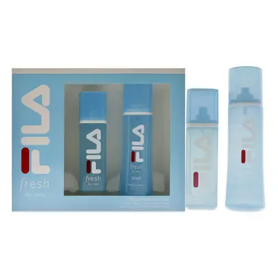 Fila Fresh by Fila for Men - Pc Gift Set 3.4oz EDT Spray, 8.4oz Body Spray