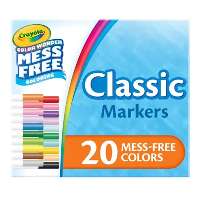 Crayola Color Wonder Marker Set Mess Free Broad Line Markers for K