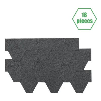 (Grey) 2.61ã¡ Roofing Felt Shingles Shed Roof Panels Ridge Tiles Hexagonal