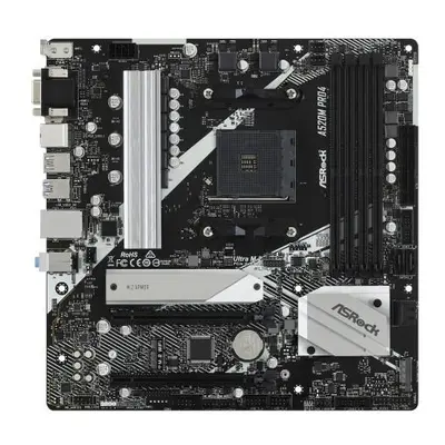 Asrock A520M PRO4 Amd A520 Am4 Micro Atx Ddr4 Vga Hdmi Dp M.2 A520M PRO4