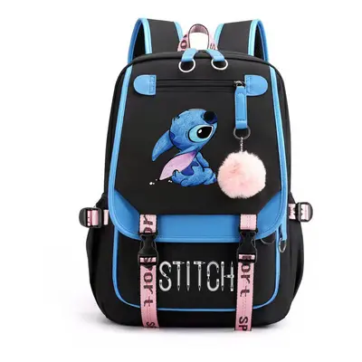 (5) Students Backpack Boys Girls Outdoor Cartoon Daypack With USB Charge Port