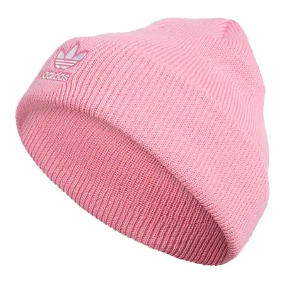 adidas Originals Women's Trefoil Beanie. Bliss Pink/White. One Size