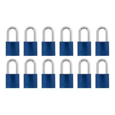 ABUS Blue 72/40HB40 Lockout Tagout Padlock w/ 1.5" Shackle, Pack, Keyed Alike, Padlocks with Key