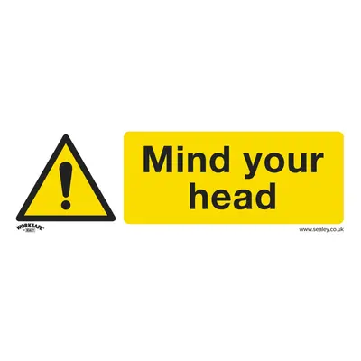 Sealey Worksafe® Mind Your Head Safety Sign, Rigid Plastic - Pack of SS39P10