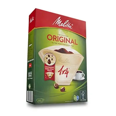 Melitta Pack Original Size 1x4, 80, Filter Coffee Makers, Brown, Paper