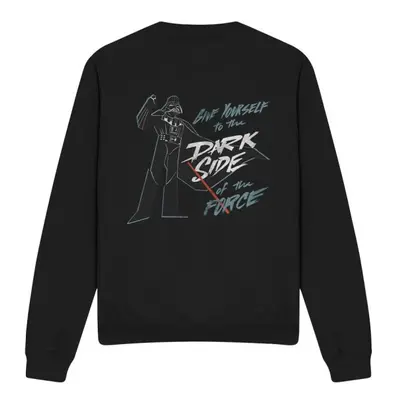 (S, Black) Star Wars Unisex Adult Give Yourself To The Darkside Sweatshirt