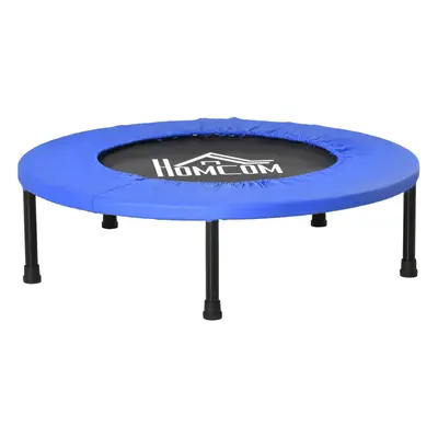 HOMCOM 81cm Fitness Trampoline Exercise, Max Load KG, Blue Black