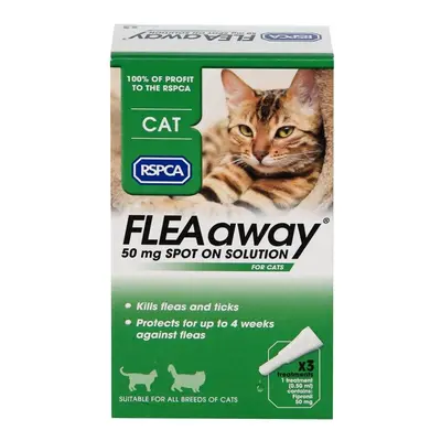 2 x Flea Away Cat treatment x 50mg