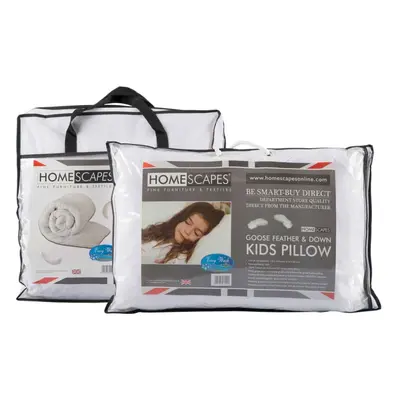 Homescapes Kids 10.5 Tog Goose Feather Duvet & Pillow Set