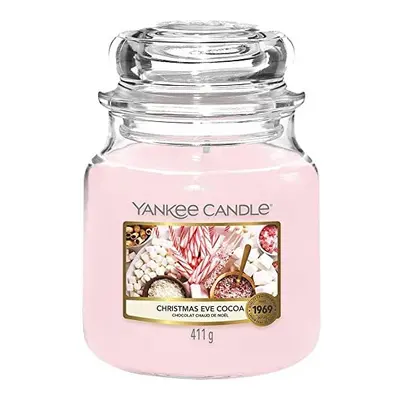 YANKEE CANDLE Candle, Christmas Eve Cocoa, Medium