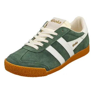 (3) Gola Elan Womens Fashion Trainers in Green White