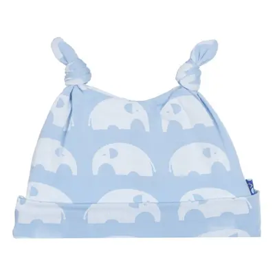 KicKee Pants Print Double Knot Hat (New Born-3 Months Pond Elephant)