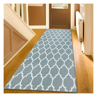 (80x300 cm, AVA- PRINTED RUG) Modern Non-Slip Rugs Printed Geometric Carpet Mat