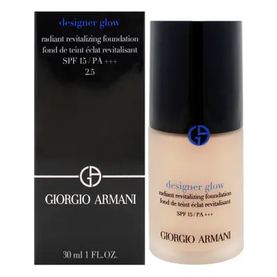 Designer Glow Radiant Revitalizing Foundation SPF PA Plus - 2.5 by Giorgio Armani for Women - oz