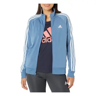 adidas Women's Regular Essentials Warm-Up Slim 3-Stripes Track Jacket