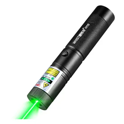 Whist H10 High Power Green Laser Pointer Meters Adjust + Battery Charger USB Chargeable Laser Fl