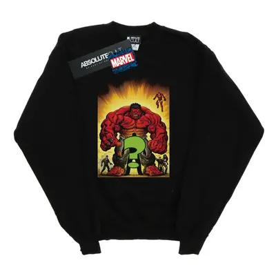 (XL, Black) Marvel Mens Who Is The Red Hulk Sweatshirt