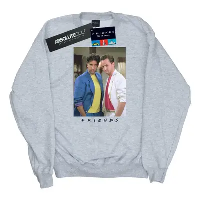 (L, Sports Grey) Friends Mens Ross And Chandler College Sweatshirt