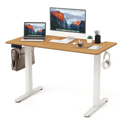 Electric Standing Desk Home Office 120x60cm Adjustable Desk-Natural