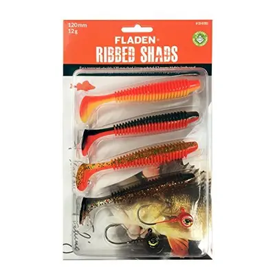 FLADEN Fishing - x SOFT LURE RIBBED SHADS Assortment - Imitation Bait Fish for Predatory Fishing