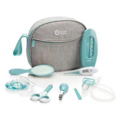 Baby Grooming Kit, baby nail kit, baby healthcare kit, baby essentials for newborn, Grey/Blue